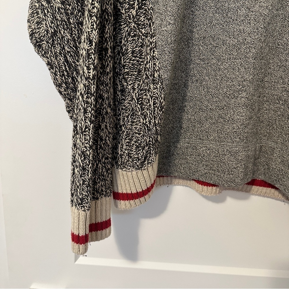 Roots Cabin Grey Knit Pullover Crewneck Sweater Size Small Women’s - Picture 2 of 11